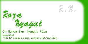 roza nyagul business card